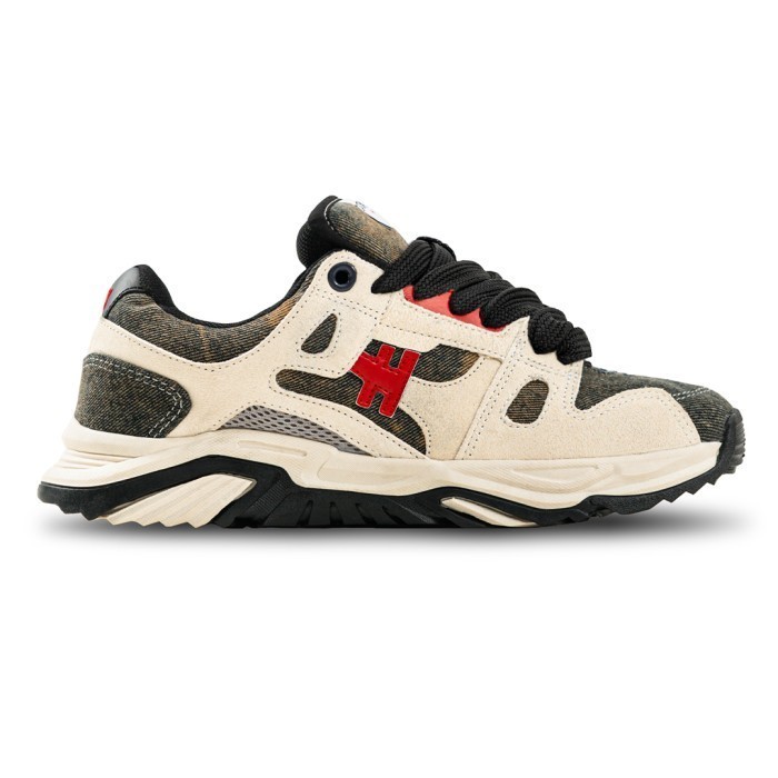 H Apex Denimitup - Vintage Blue Denim Splashes - Sepatu Pria