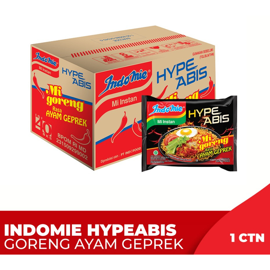 

1 ctn - Indomie Goreng Ayam Geprek - indofood