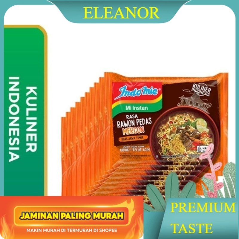 

Indomie Kuliner Indonesia Rasa Rawon Pedas Mercon 75gr - ELEANOR