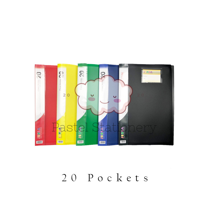 

Map Dokumen Isi 20 Sekat Plastik Bening F4 Murah - Clear Holder Display Books Kertas Folder Pockets Document Book Keeper Folio