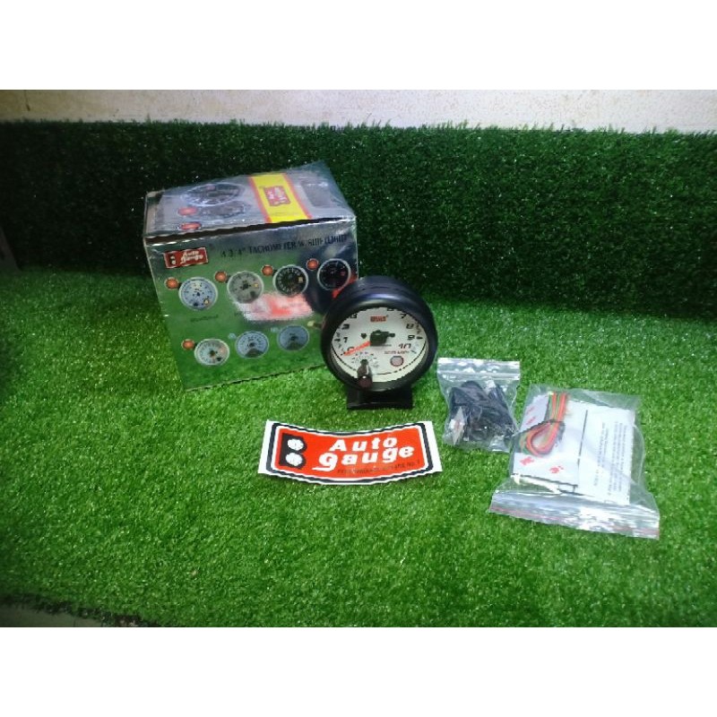Auto Gauge RPM Mobil / Tachometer Mobil Auto Gauge Mesin Bensin & Diesel 4" Inch