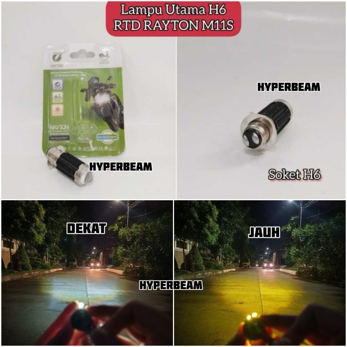 RTD RAYTON M11S - Lampu Utama H6 LED