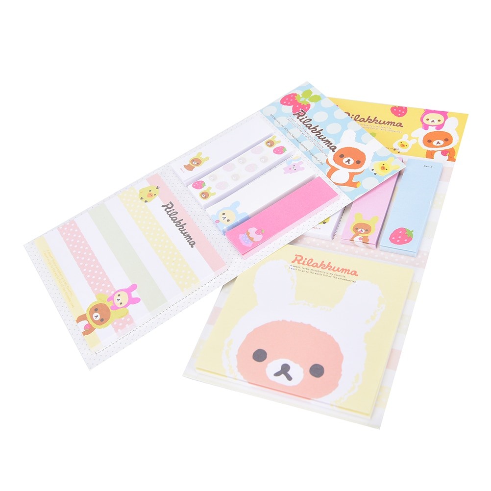 

1PC Korea Stationery Rilakkuma Cute Cartoon Bear Sticky Notes Post Memo Pad School Supplies Planner Stickers Paper Bookmarks