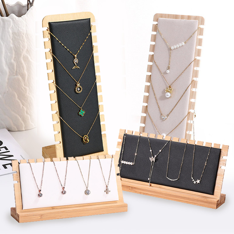 Pajangan Kalung Holder Kalung Stand Kalung Display Kalung Kayu Rak Gantung Kalung Necklace Holder