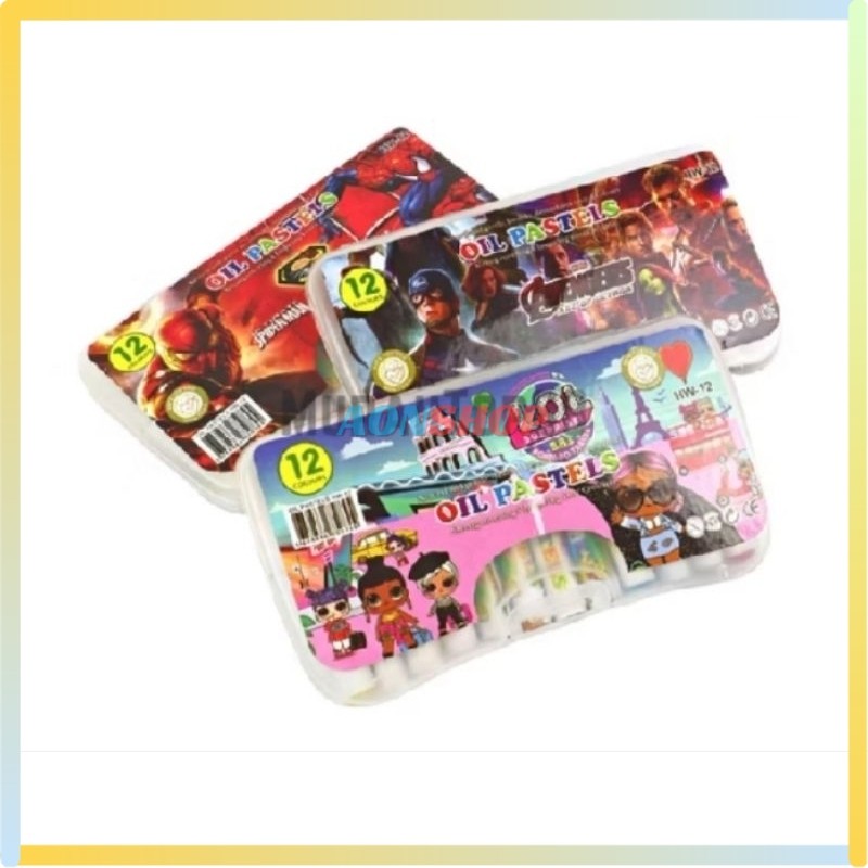 

[AS] Crayon Mini 12 Warna / Oil Pastel / Krayon Set Kecil Murah Anak-Anak