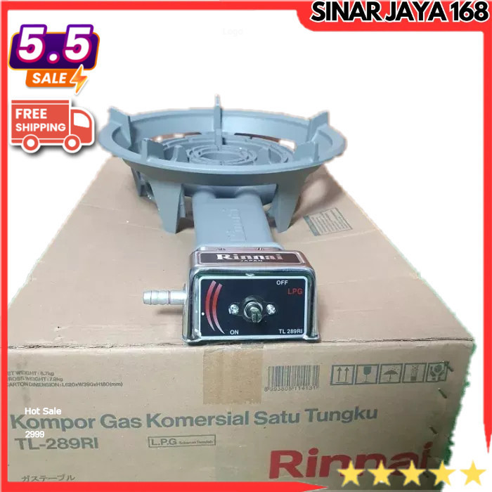 KOMPOR GAS RINNAI SEDEKAH MATA SERIBU KOMPOR GAS 1 TUNGKU TL289 RI