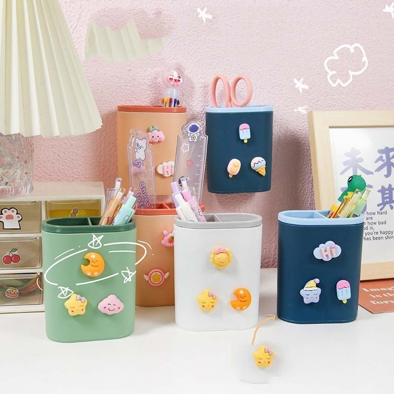 

Tempat Pensil Dan Pulpen Karakter DIY Desktop Multifungsi Pen Holder 888