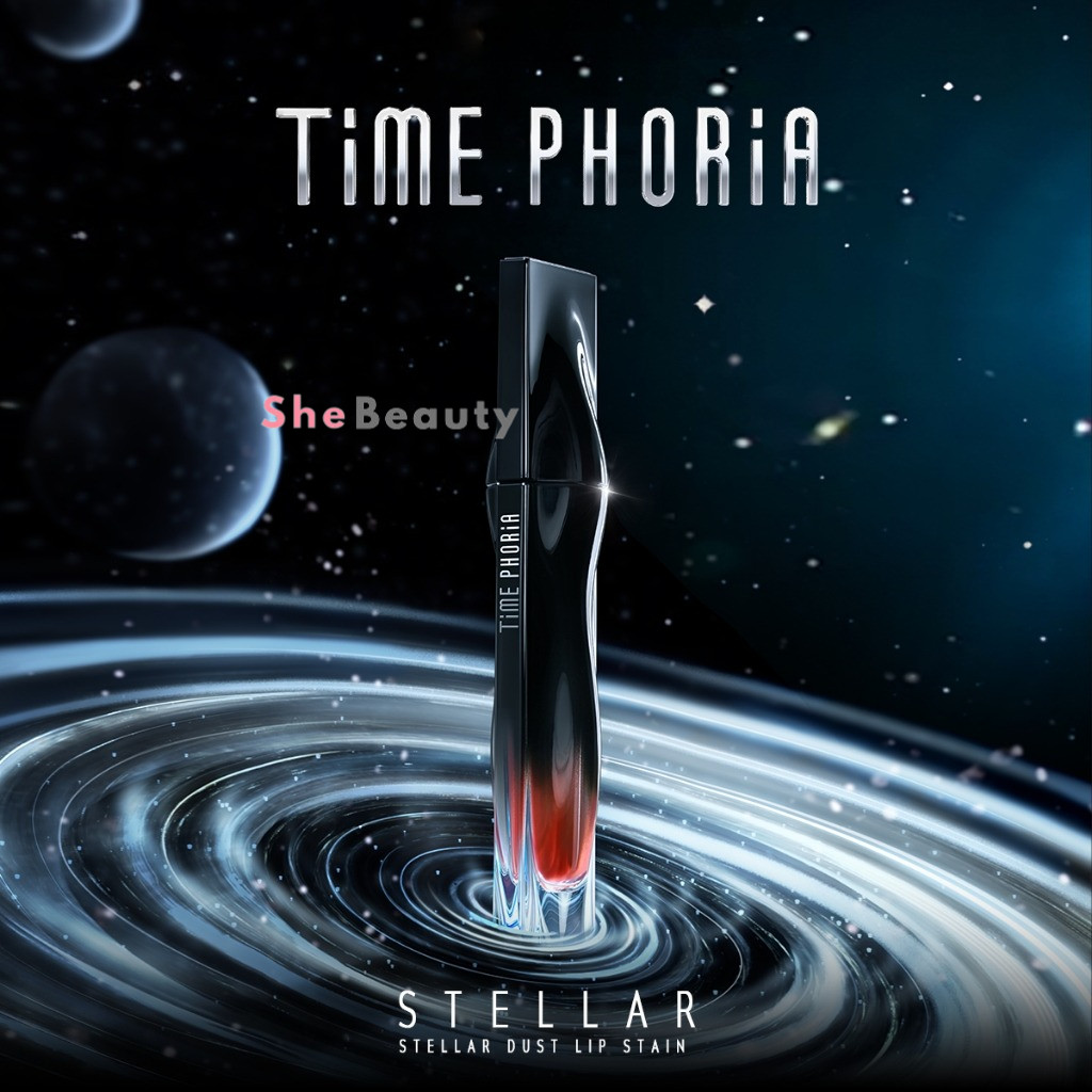 SheBeauty TIME PHORIA - STELLAR DUST LIP STAIN 5ML Liptint Waterproof Tahan Lama Lipgloss Lipstick L