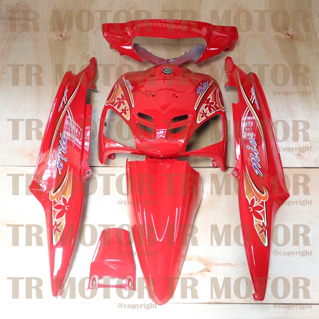 COD - Body Mio Sporty Full Set 2004 Merah Body Halus Mio Sporty Mio Lama - Bahan ABS
