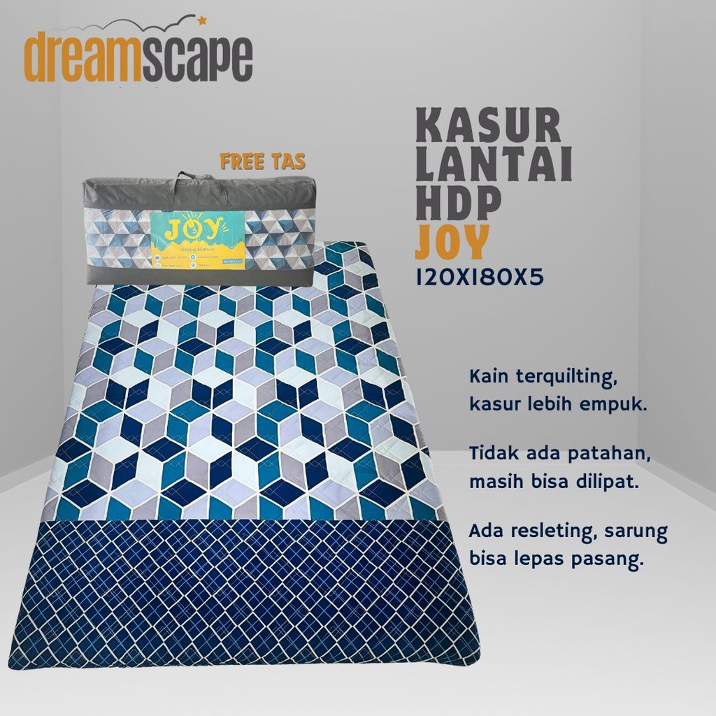 Kasur Lantai Lipat - Matras Kasur - Kasur Lipat Single Joy 120x180 HDP BUKAN BUSA