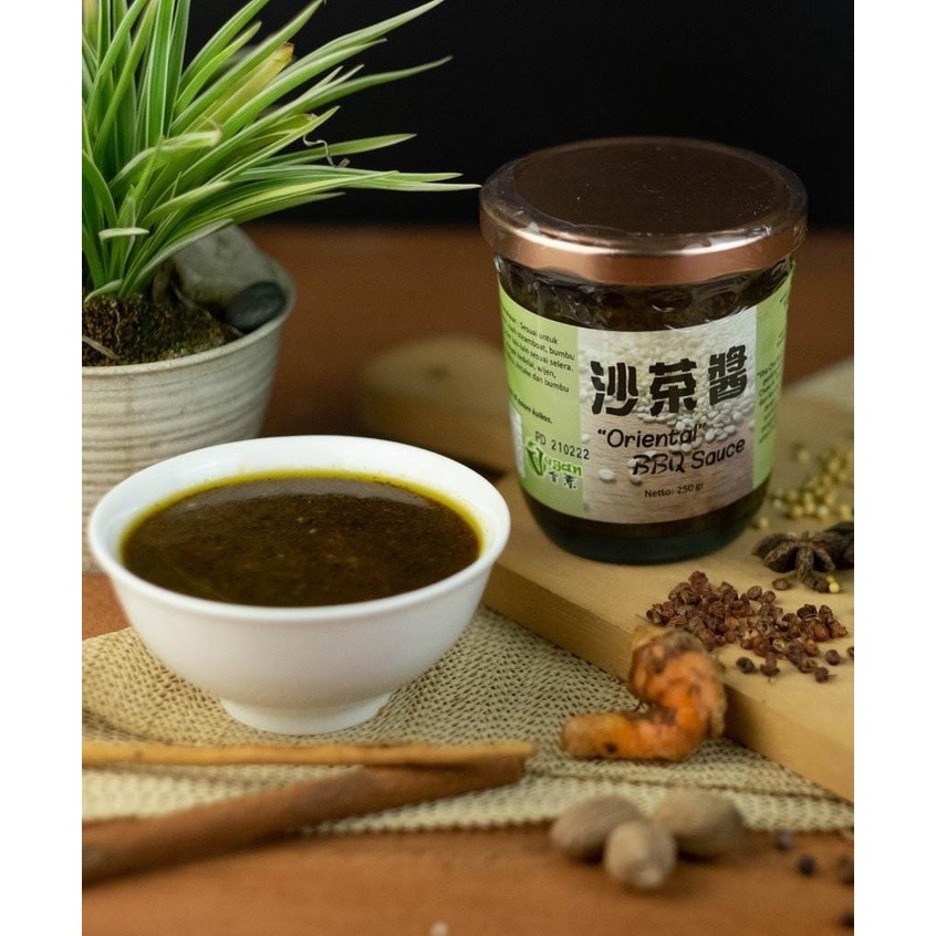 

MEMELASHOP KLF - Oriental BBQ Sauce Sha Cha Ciang Vegetarian Vegan HALAL