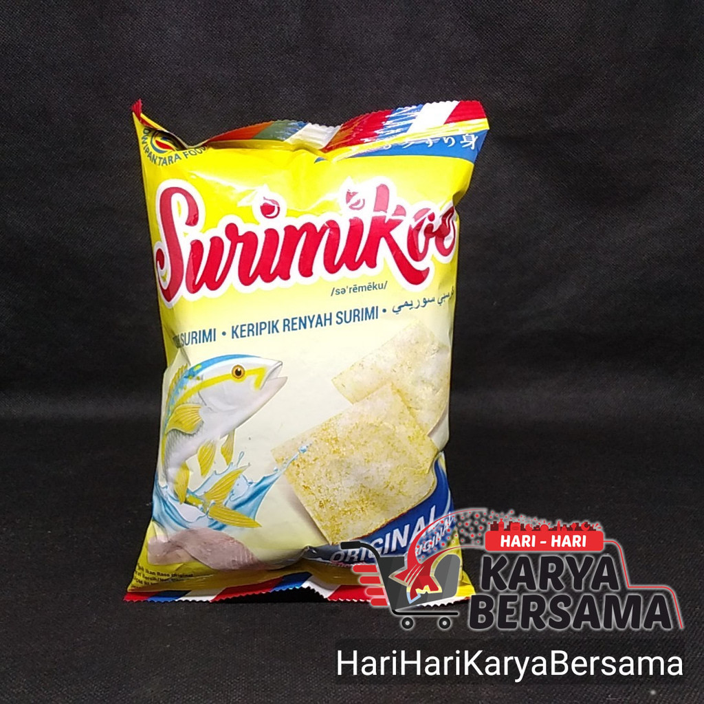 

MAKANAN RINGAN SURIMIKOE KERIPIK IKAN RASA ORIGINAL 68GR
