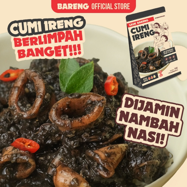 

[florens]Lahap Bareng | Cumi Ireng Hitam | Lauk/Makanan Instant Ready to Eat, Real Food, Praktis & Tanpa Pengawet | Cumi Balakutak Sambal Pedas
