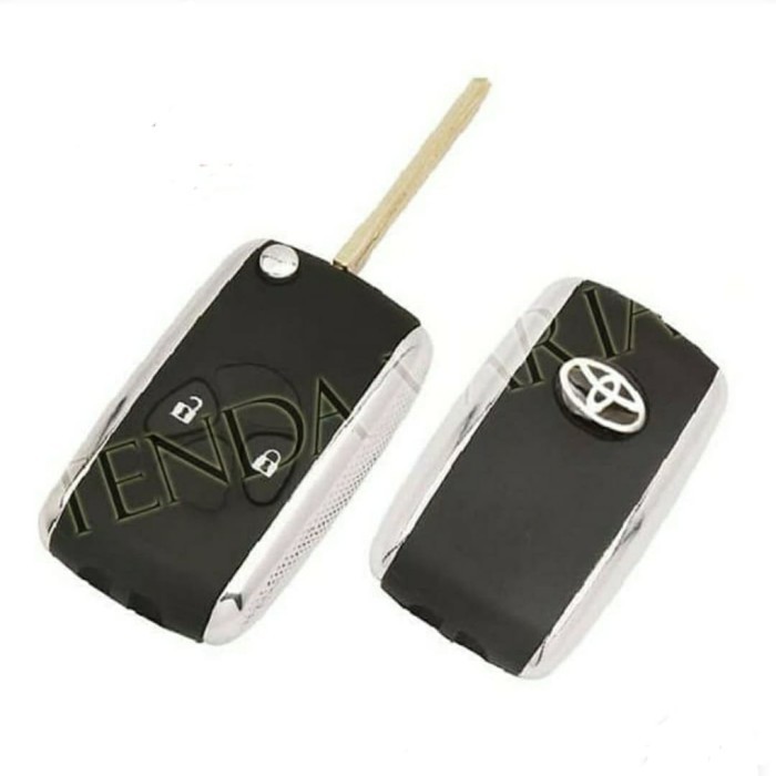 Casing Remote Kunci Lipat Flip Key Grand Avanza, Xenia - logo Toyota