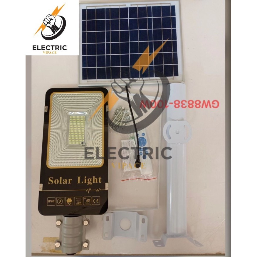 lampu jalan solar 100w pju solar cell 100w pju tenaga surya led 100w BERGARANSI