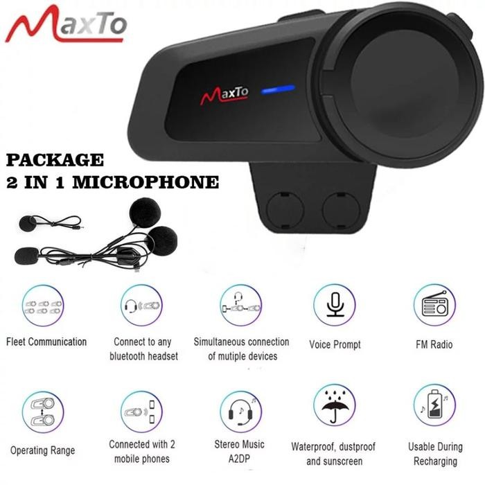 Maxto M2 Intercom 6 Rider / Intercom Maxto M2 6 Rider TERLARIS 