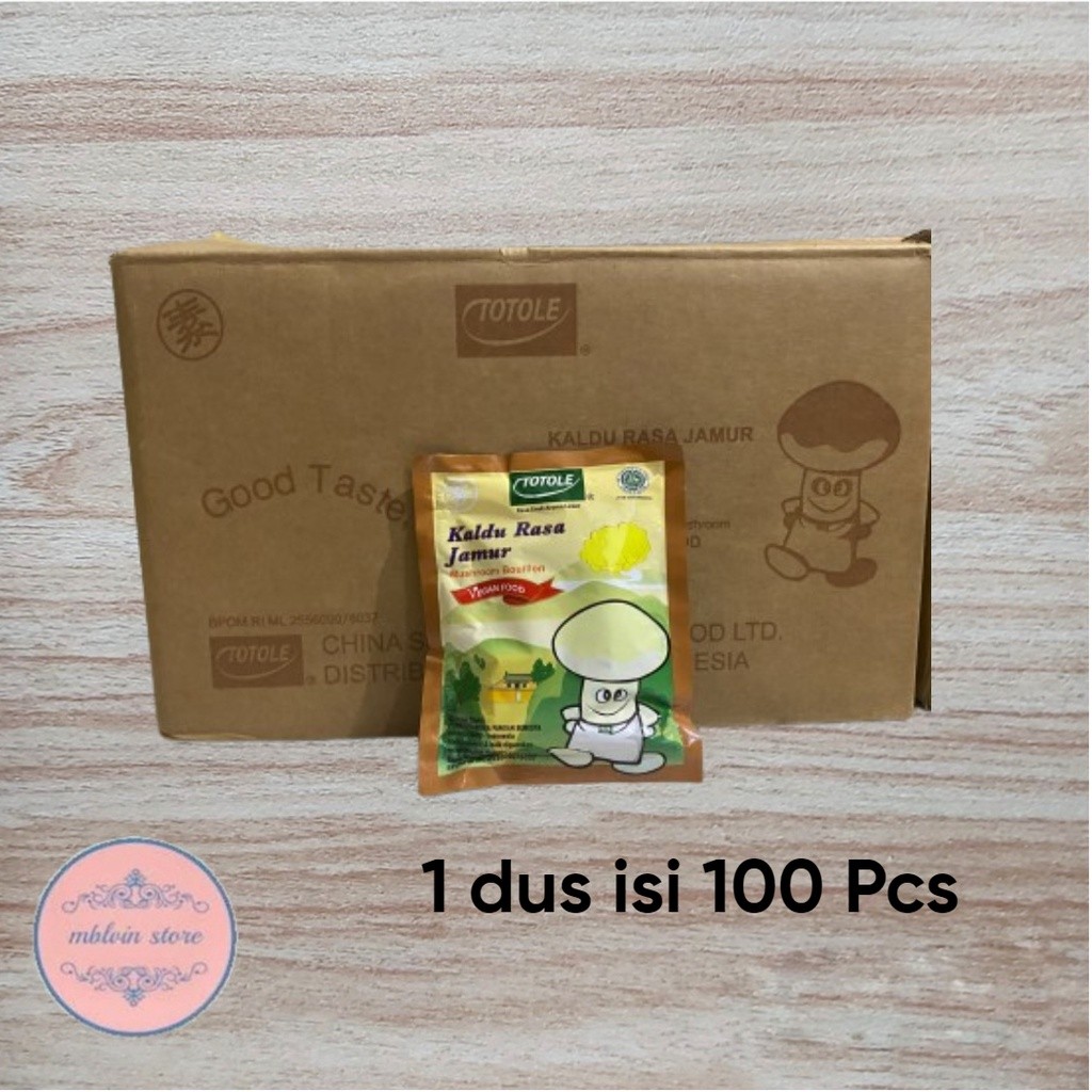 

Totole kaldu jamur 80 gram 1 dus isi 100 pcs