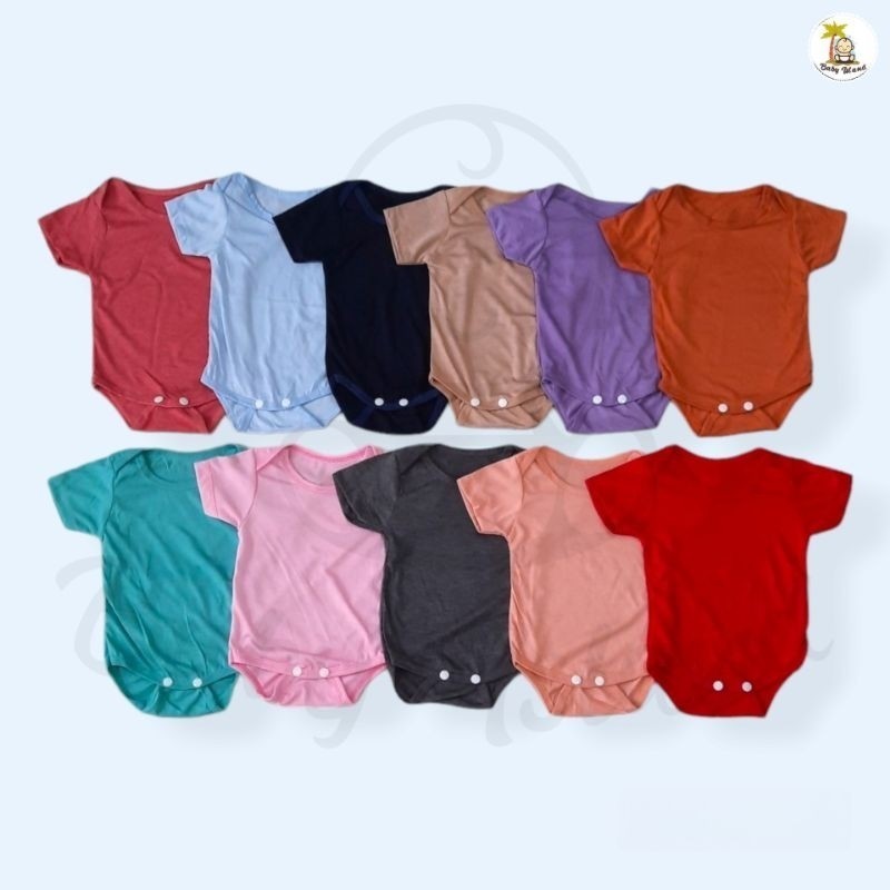 ROMPER BAYI WARNA POLOS / JUMPER BAYI MURAH / HANSOP JUMSUIT BAJU BAYI NEWBORN BARU LAHIR 0 3 6 BULA