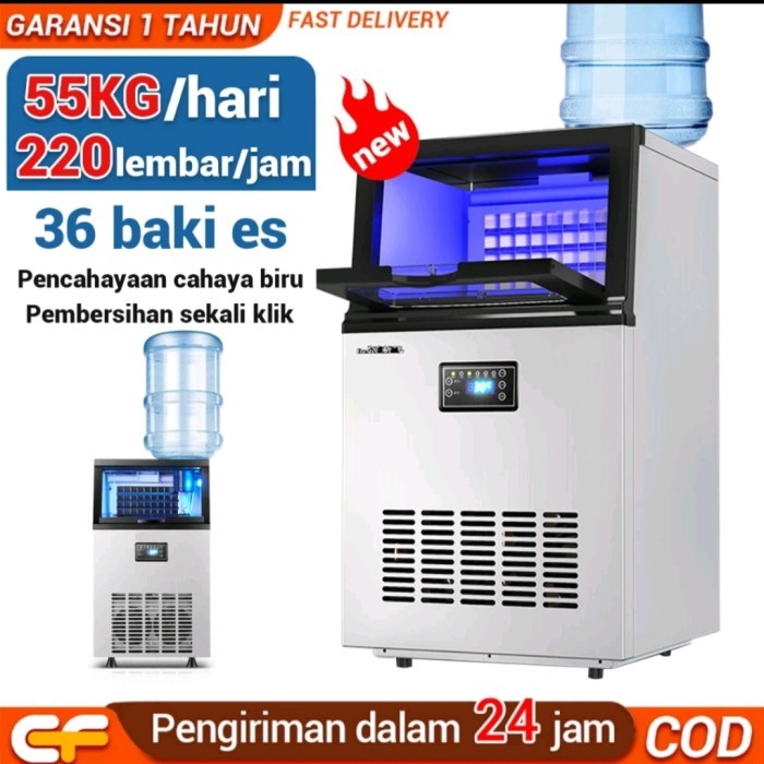 Ice Maker Mesin Ice Cube 55kg