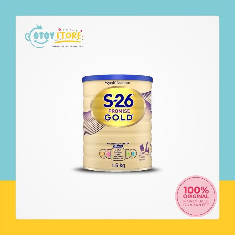 S26 Promise Gold Tahap 4 1600 Gram / Susu Formula S26 Tahap 4 1600g