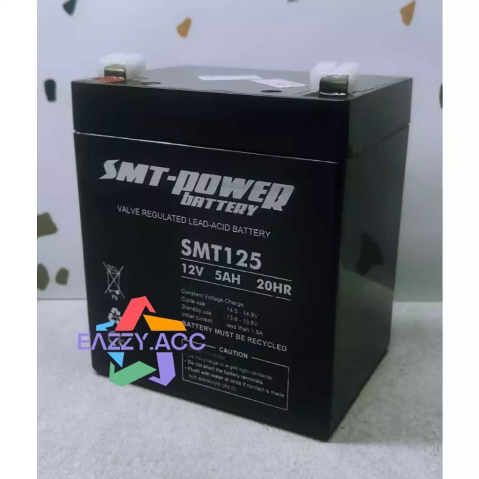 Baterai SMT 12v 5Ah | 12V 4.5Ah | Battery UPS | Baterai 12 V | Baterai Mainan Anak
