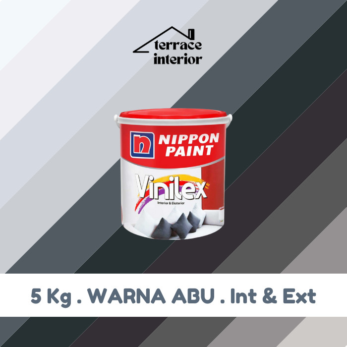 Cat Tembok Vinilex 5000 Interior & Exterior Abu 5 Kg