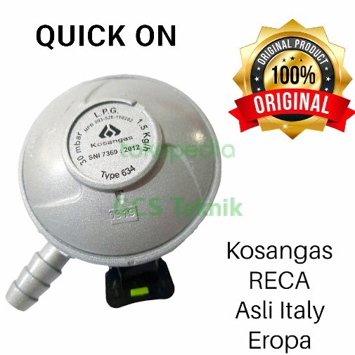 Kosangas Regulator gas LPG ASLI Denmark