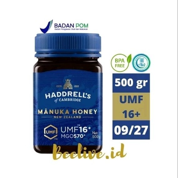 

Madu Haddrells of Cambridge Manuka Honey UMF 16+ MGO 573+ 500gr