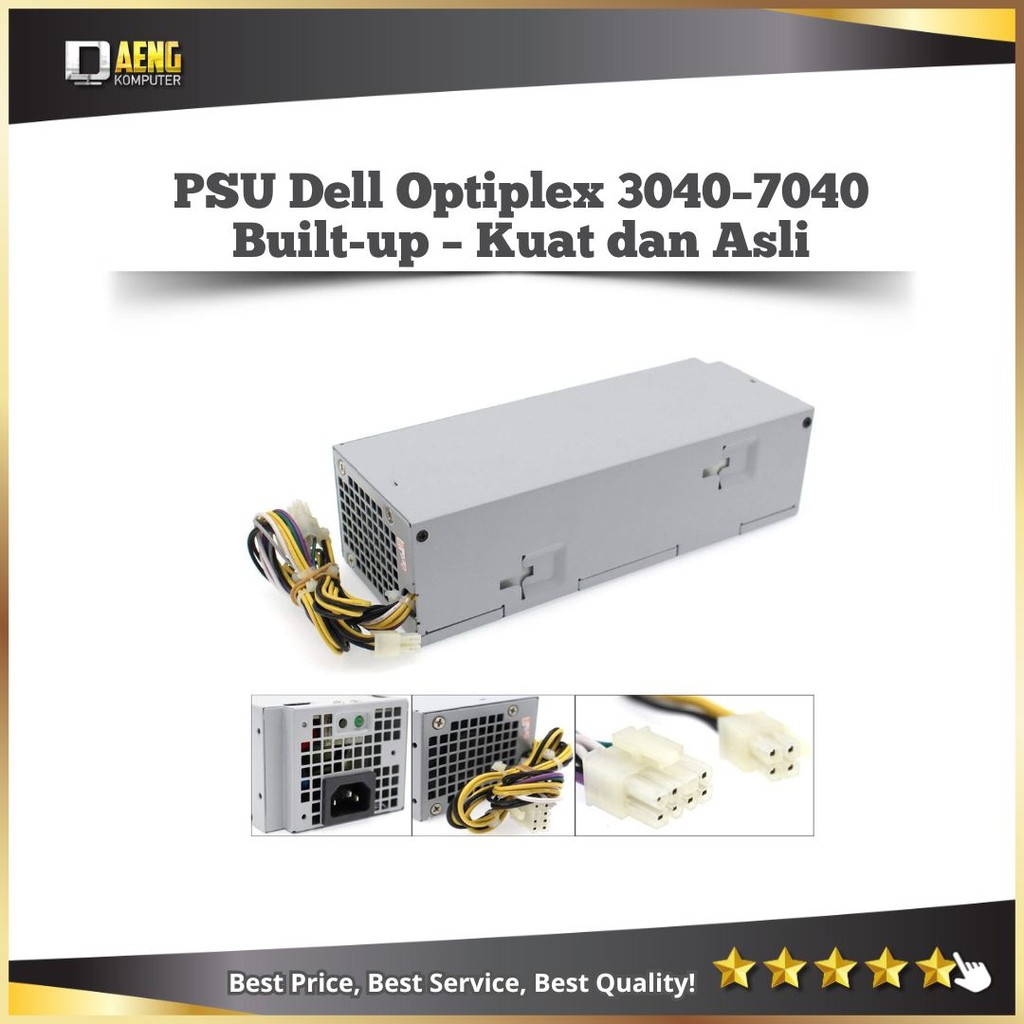 Power Supply Psu Power Suplay PC Built up Dell Optiplex 3040 3650 3656 5040 7040 8 Pin Atx 180 Watt 