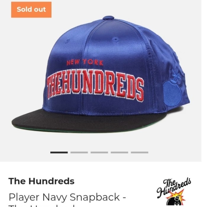 The hundreds snapback topi satin