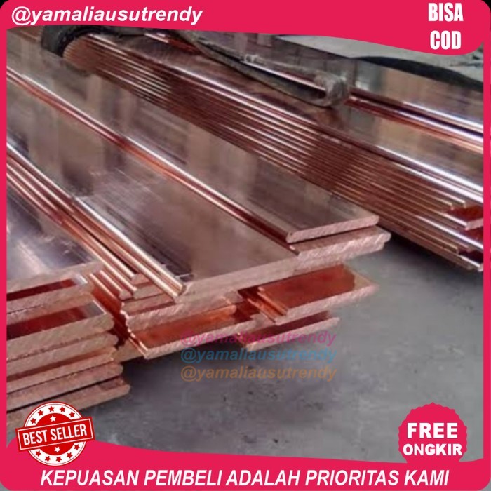 Rail Copper plat Tembaga busbar 10 x 40 x 4000mm