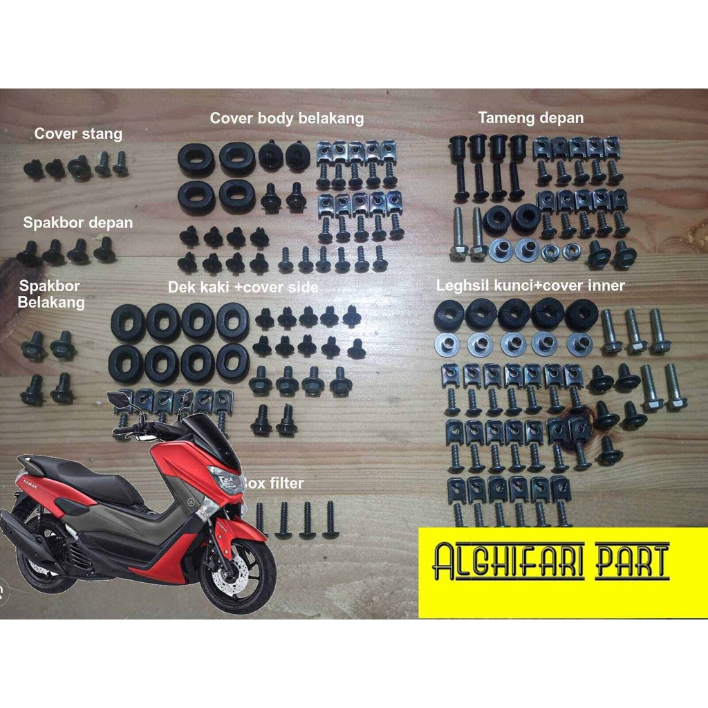 Baut body nmax old full set lengkap