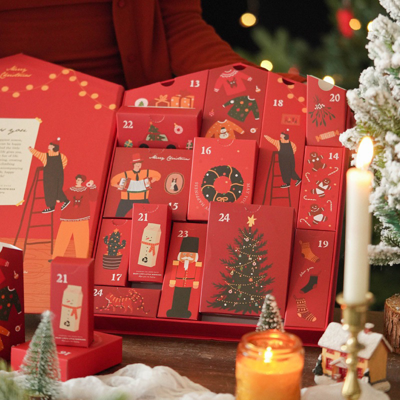 

PLAOSANSTORE kotak kue hampers natal kotak cookies christmas kue kering box brownies dus bolu gulung paperbag