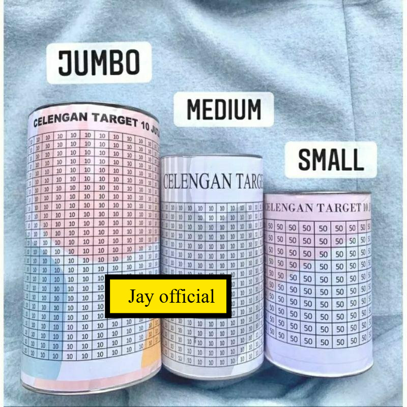 [UKURAN JUMBO]CELENGAN TARGET JUMBO VIRAL CELENGAN TARGET 5 JUTA CELENGAN AESTHETIC  TABUNGAN TARGET