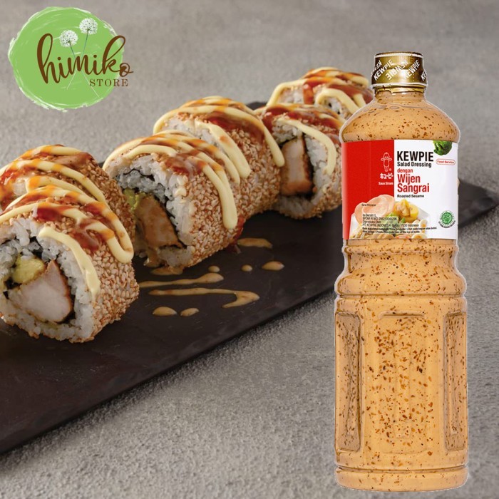 

Salad Dressing Kewpie Wijen Sangrai Saus Siram 1 Liter - WIjen Sangrai