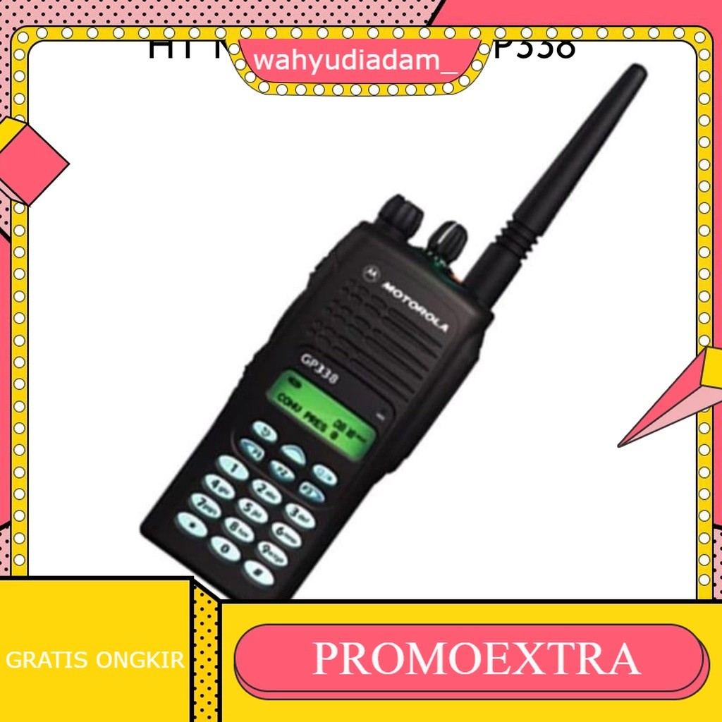 HT MOTOROLA Radio walkie talkie Motorola GP338 HT Motorola GP 338 VHF AND UHF - 403-447MHZ HANDY TAL