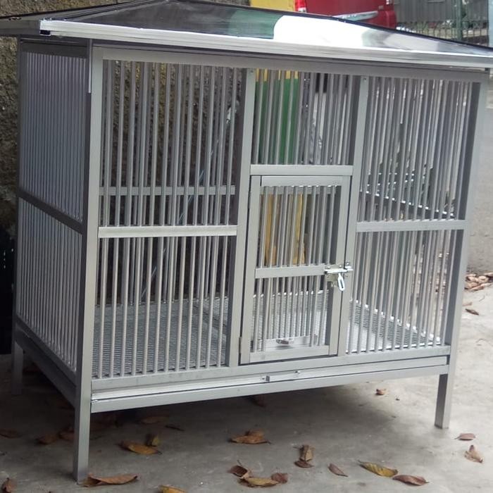 kandang anjing almunium outdoor