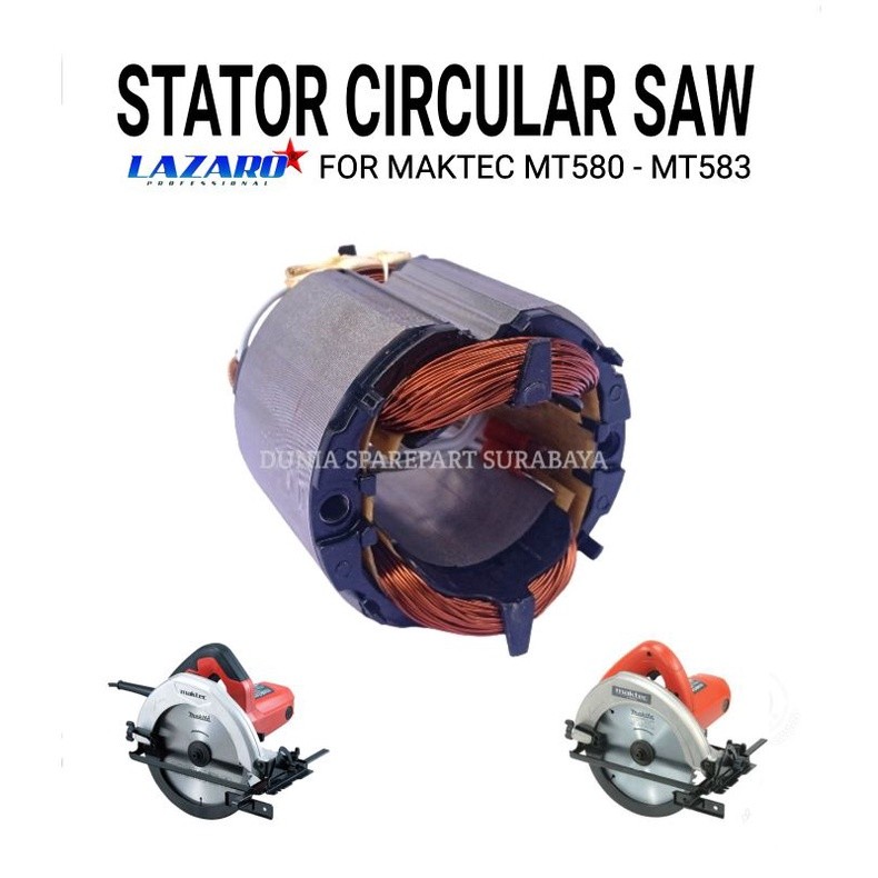 Sparepart Stator Mesin Circular Saw Maktec MT580 / MT583 / Spool Field Assy Mesin Circle Potong Kayu