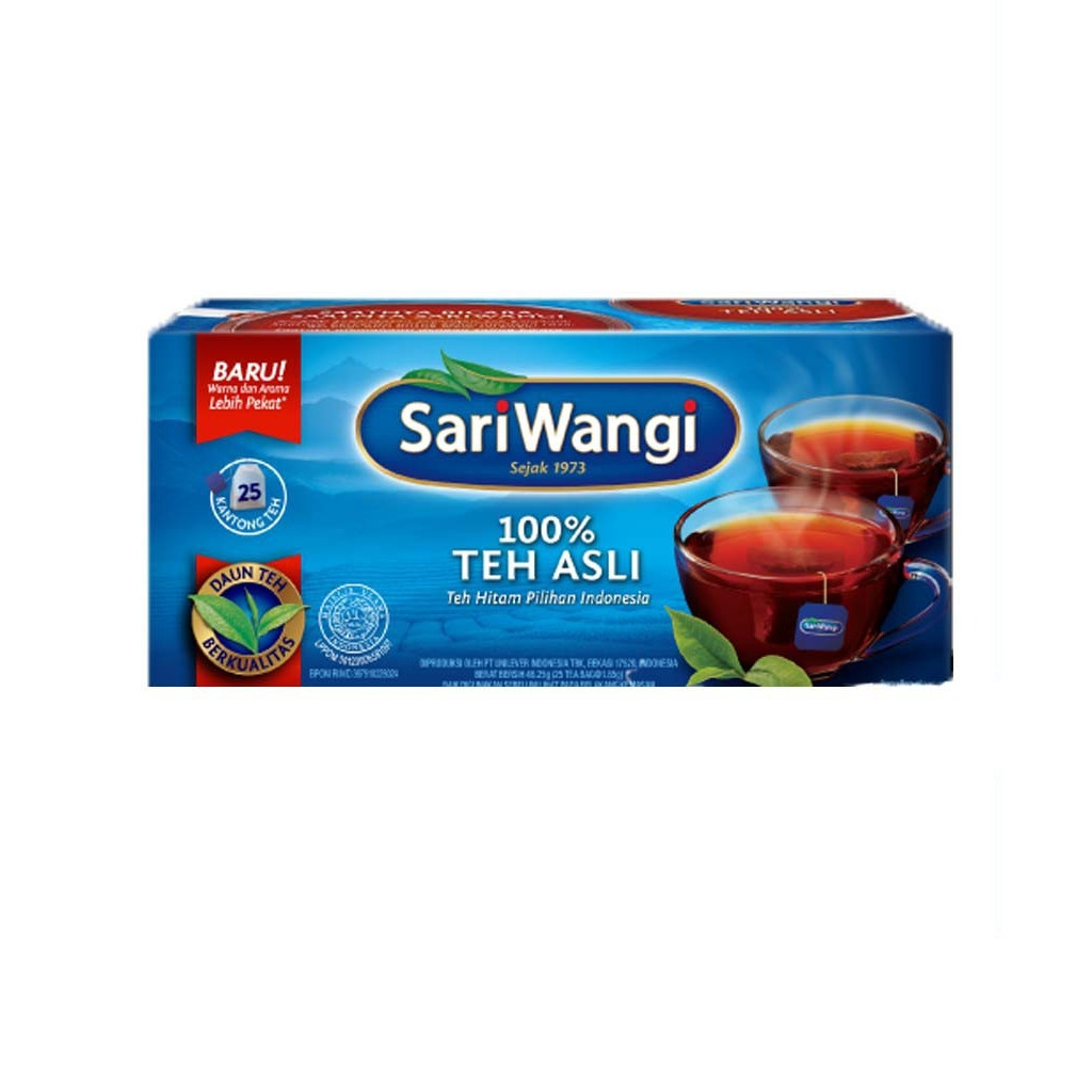 

Teh Sariwangi Isi 25 Kantong Teh Hitam Celup Sari Wangi