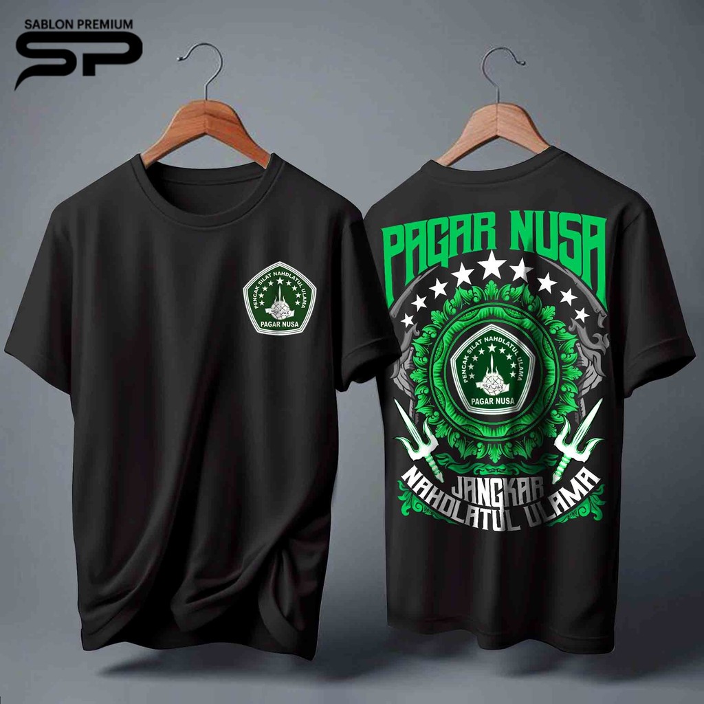 Kaos PAGAR NUSA Distro Jangkar Nahdlatul Ulama - PN Nyell Trisula 1986 Lintang Songo Gasmi Lirboyo