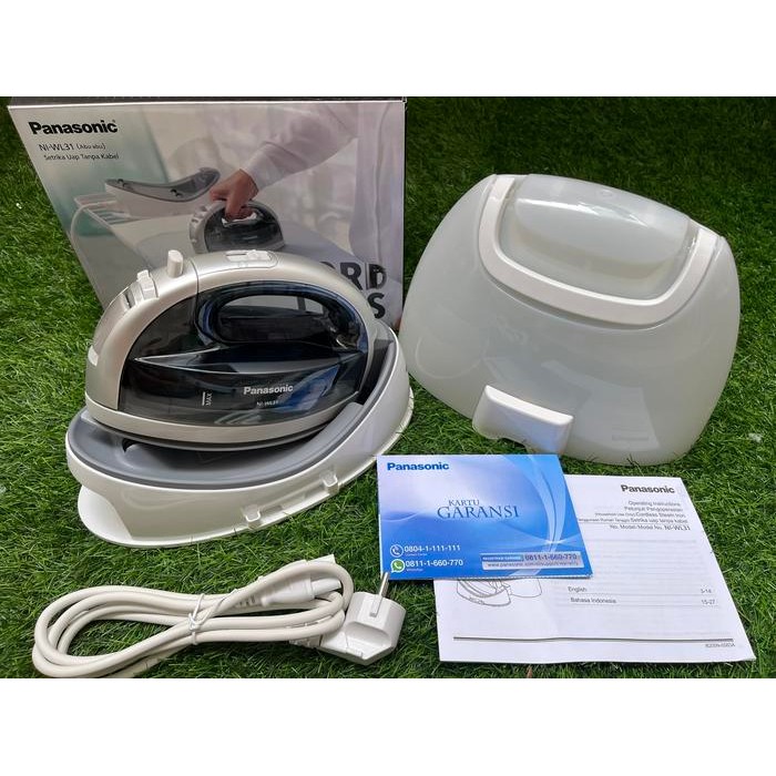 Setrika Uap Panasonic Tanpa Kabel Cordless Iron NI-WL41 dan NI-WL31 - NI-WL31 (Putih)