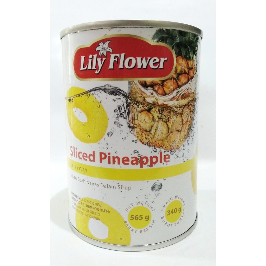 

LILY FLOWER SLICED PINEAPPLE IN SYRUP 565G