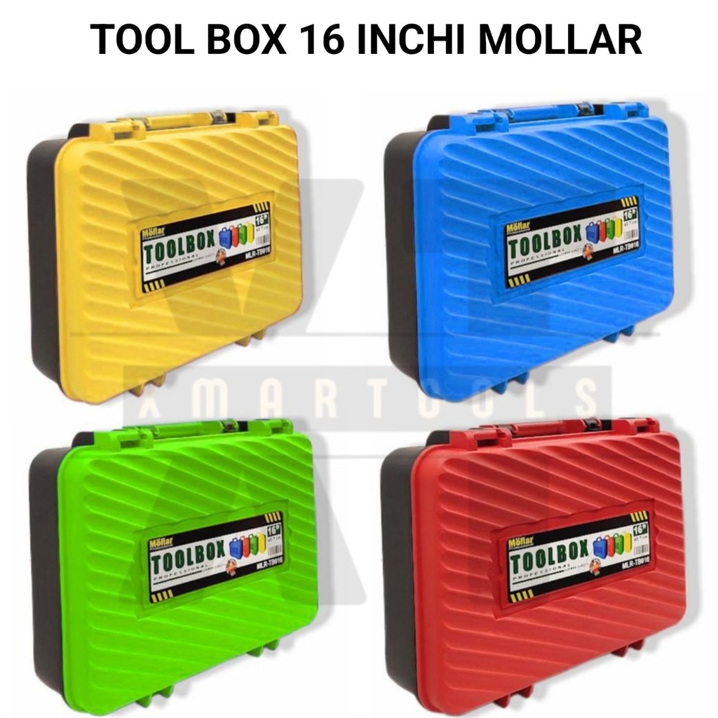 Tool Box 16 Inchi Model Koper MOLLAR / Kotak Perkakas Unit Cordles Power Tools Bor Gerinda