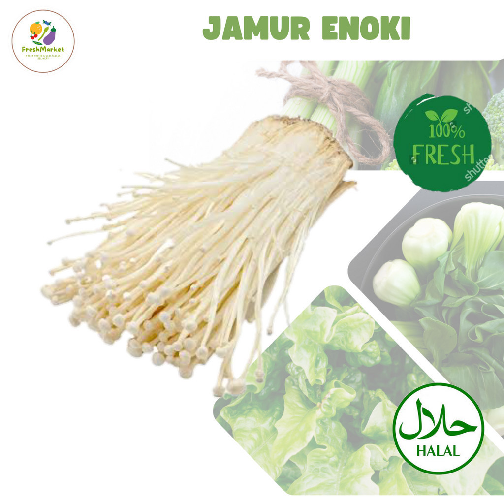 

Jamur Enoki Segar 100 Gram Sayurinstant
