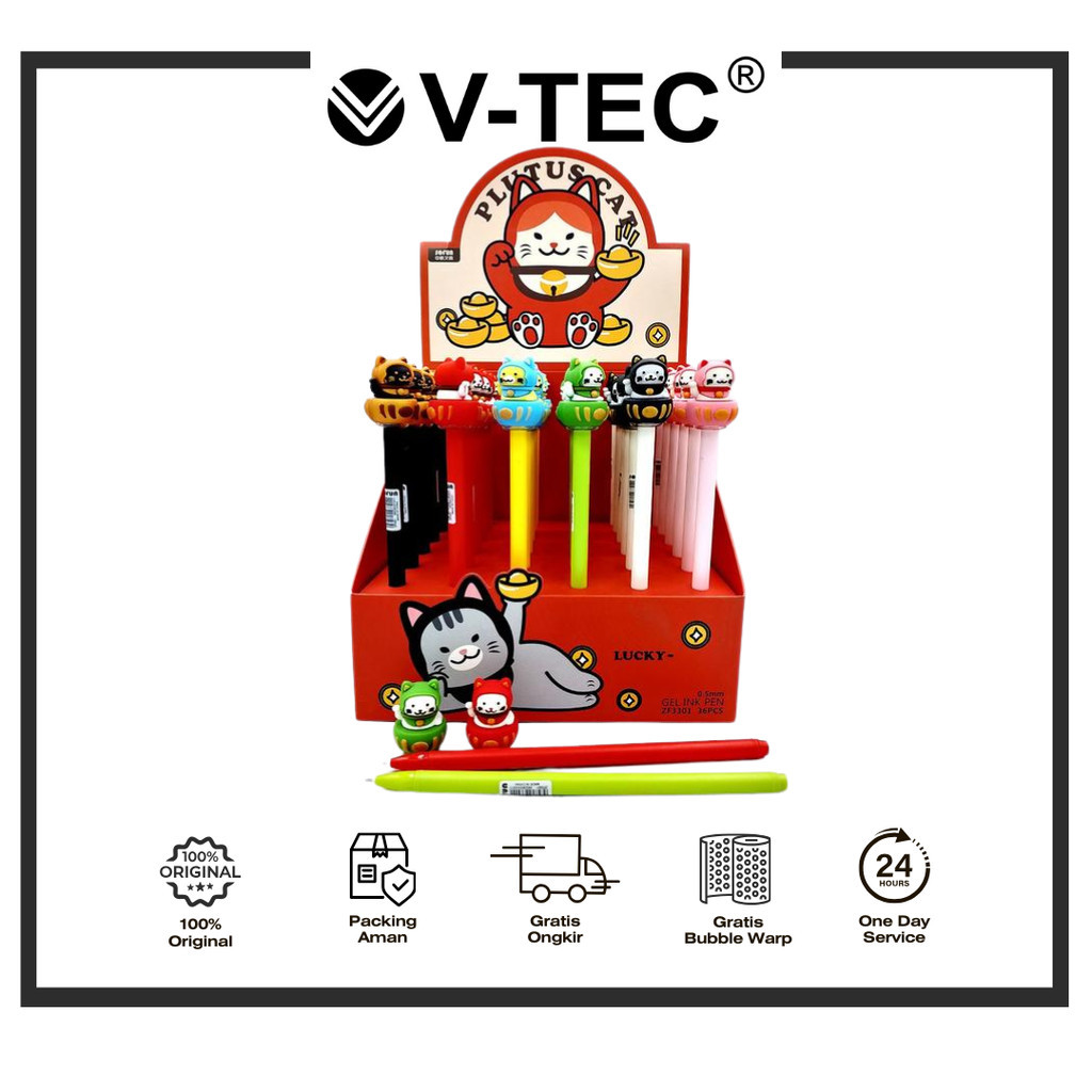 

SOFUN CLICK GEL PEN PULPEN GEL INK CLICK KARAKTER 0.5 ZF 3301 PCS