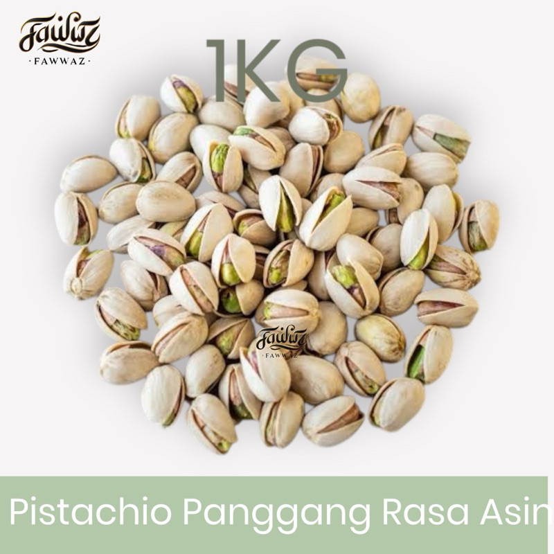 

Kacang Fustuk / Pistachio 1kg Kulit Roasted Matang Asin
