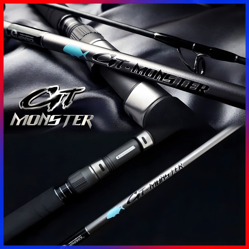 joran spinning eupro gt-monster GTM802M PE: 6 popping fuji reel seat BEST SELLER TERMURAH TERMURAH