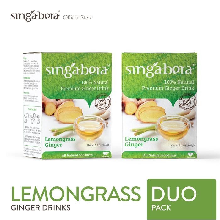 

Singabera Premium Lemongrass Ginger (Jahe Sereh) - 2 box @ 12 sachet