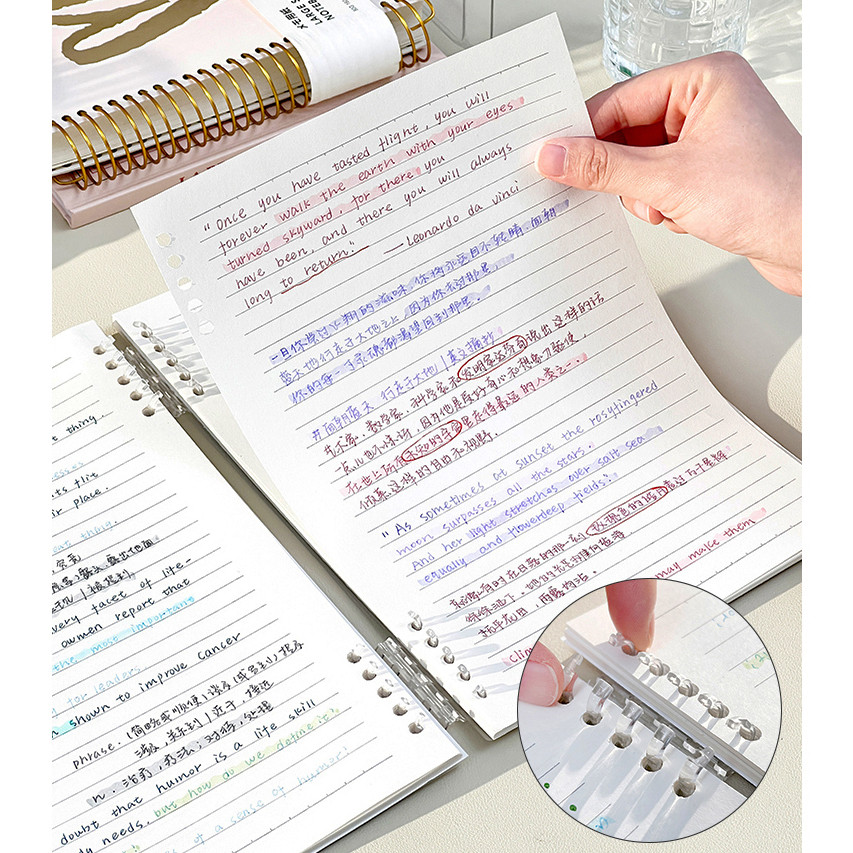 

[Whispers] Winzige Notebook Buku A5 B5 Buku Tulis Sekolah Lucu Binder 360 Derajat Notebook Aesthetic