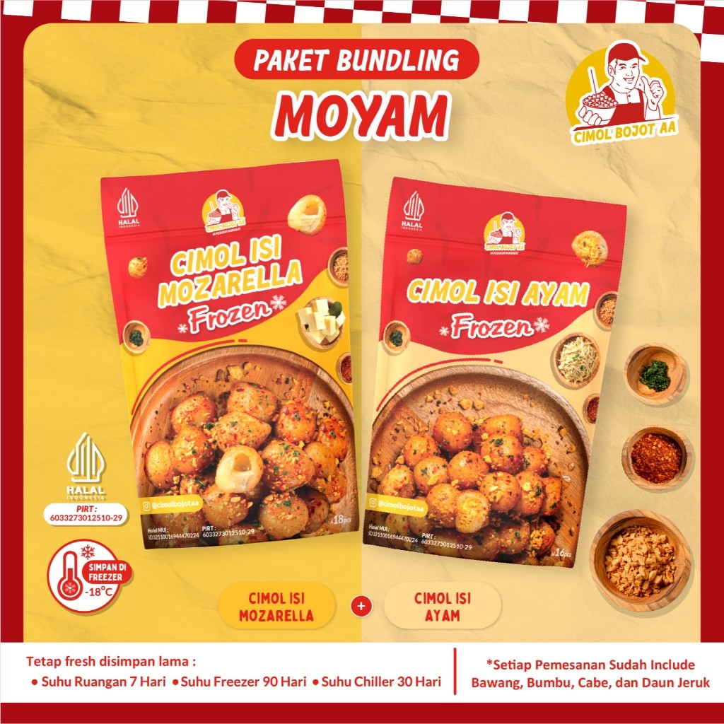 

Paket Hemat Cimol Bojot AA isi Ayam X Mozzarella new